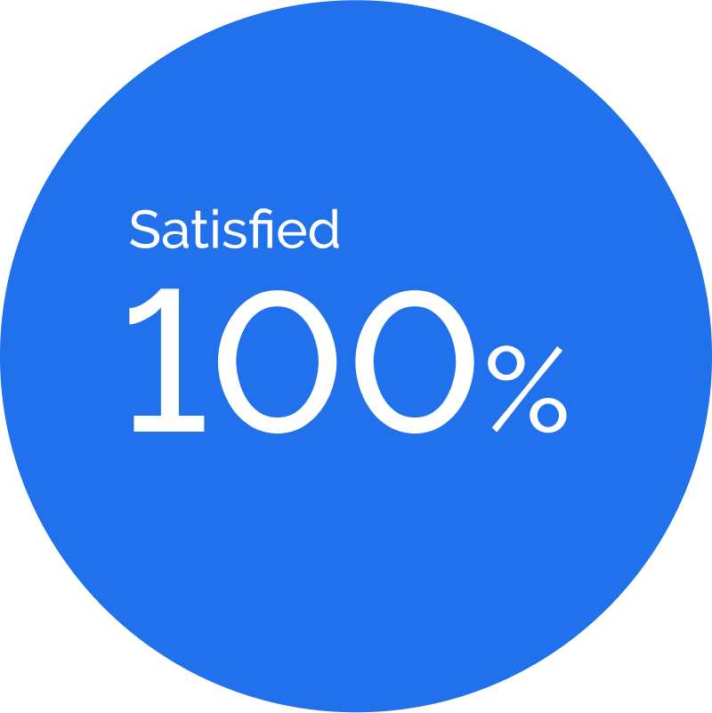 100 satisfied
