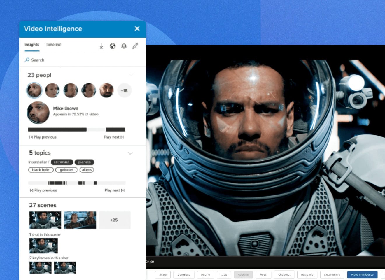 MediaValet AI Features Video Asset Intelligence