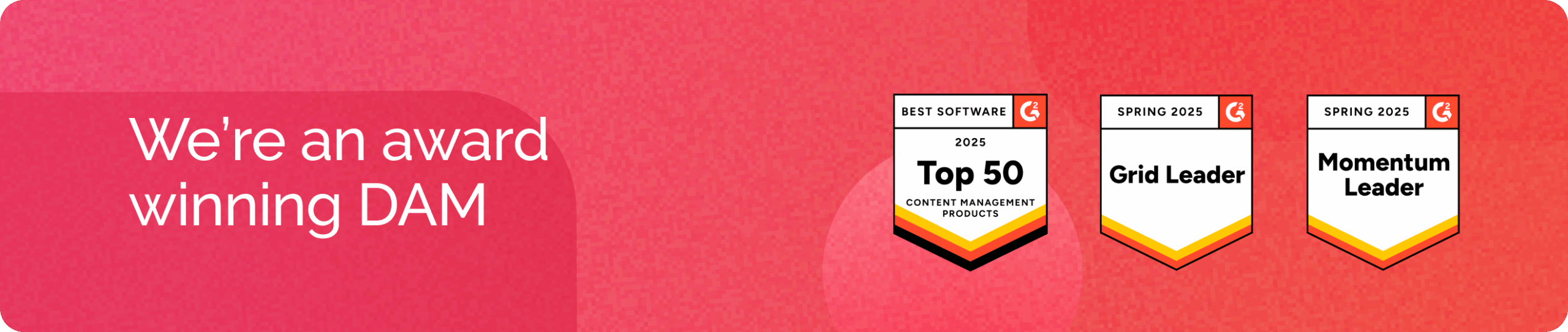 Award Winning DAM Banner