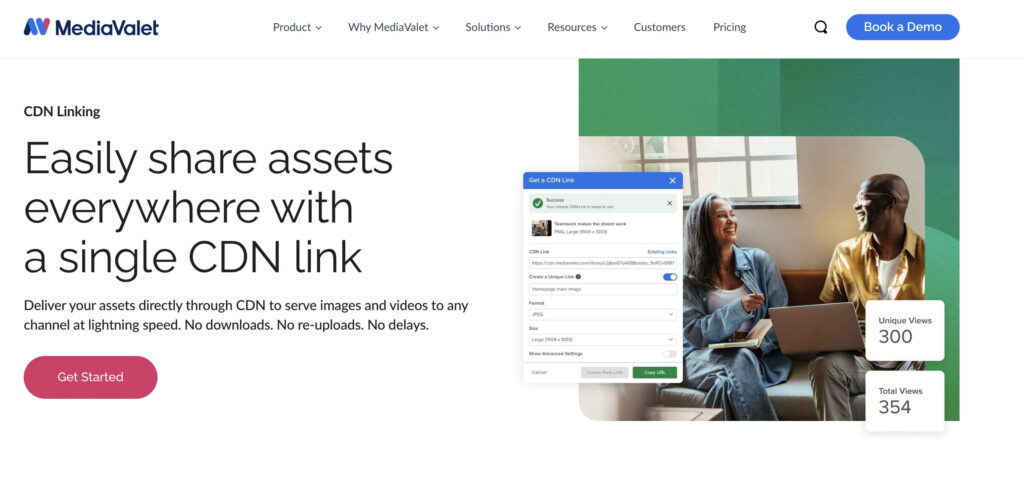 CDN Linking with MediaValet