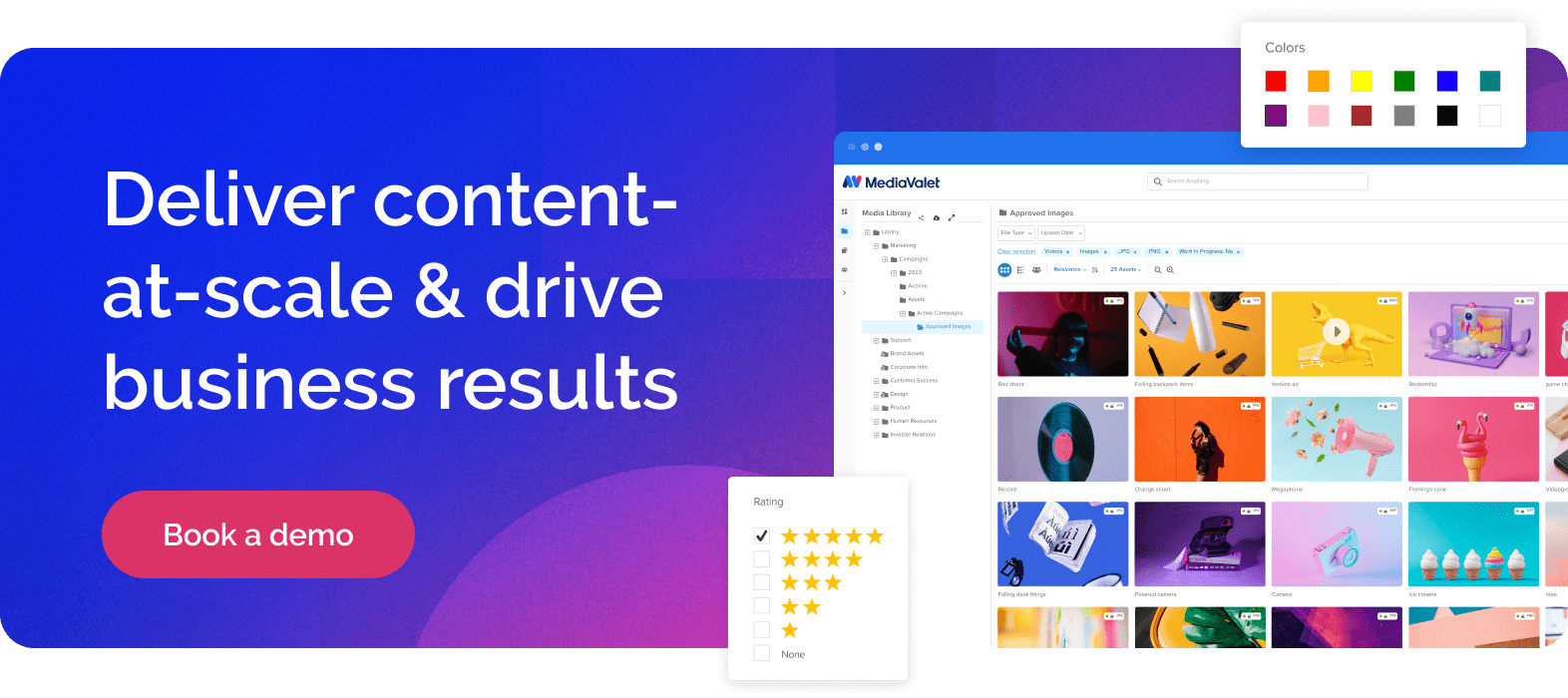 Deliver content-at-scale & drive business results - Book a demo CTA Banner