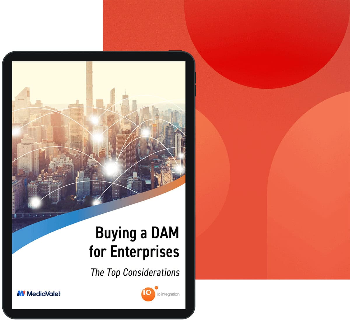 Ebook cover title Buying a DAM for Enterprises