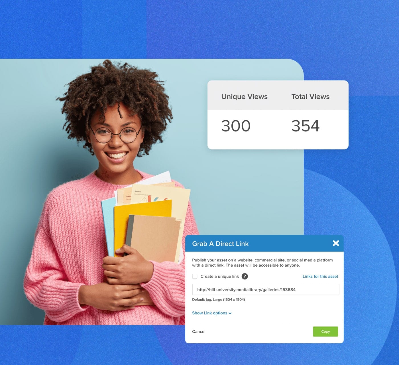 CDN Linking Hero Image Showing How to Grab a Direct Link