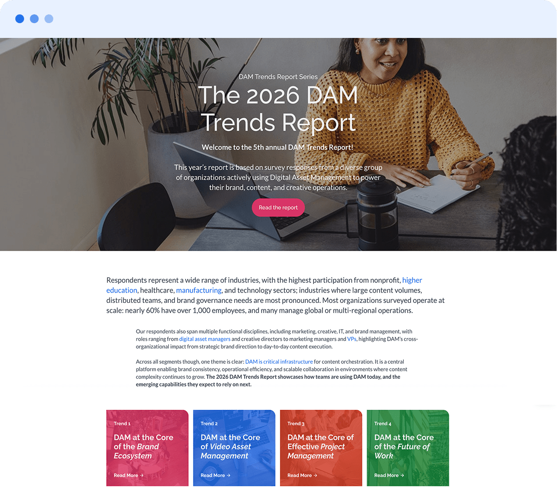 DAM Trends 2026 Report Mockup