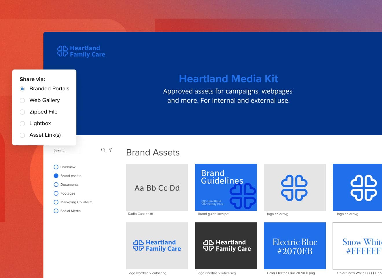 Brand Portals of a healthcare industry company called 