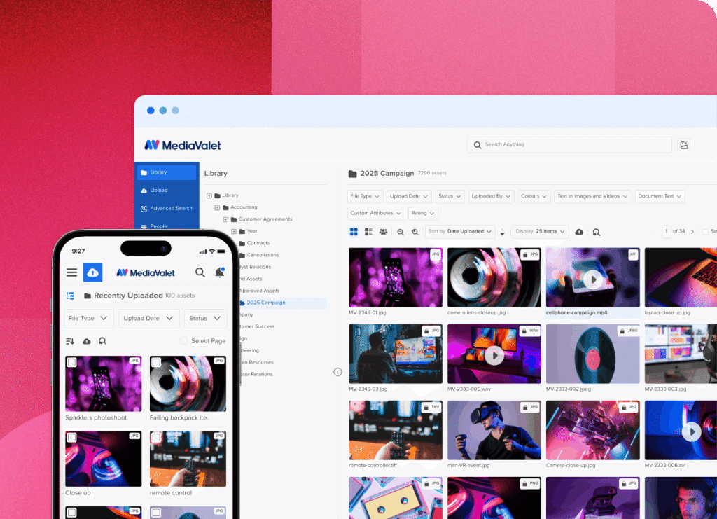 Mobile uploads screens