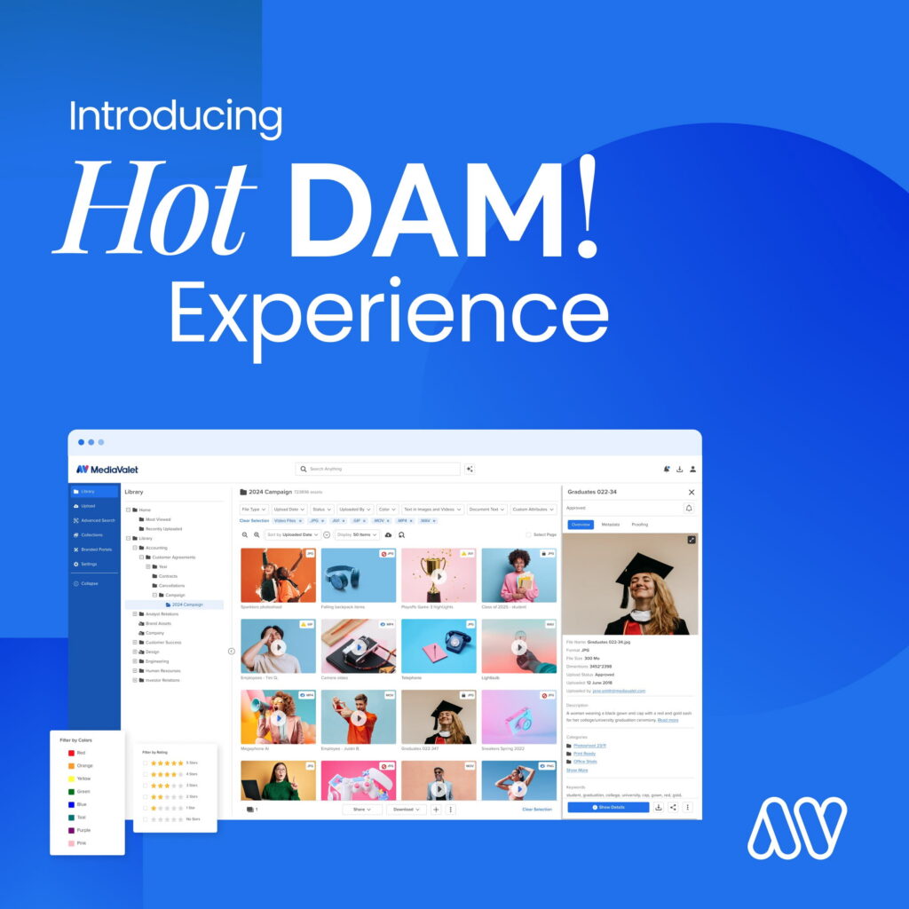 HotDAM Experience interface