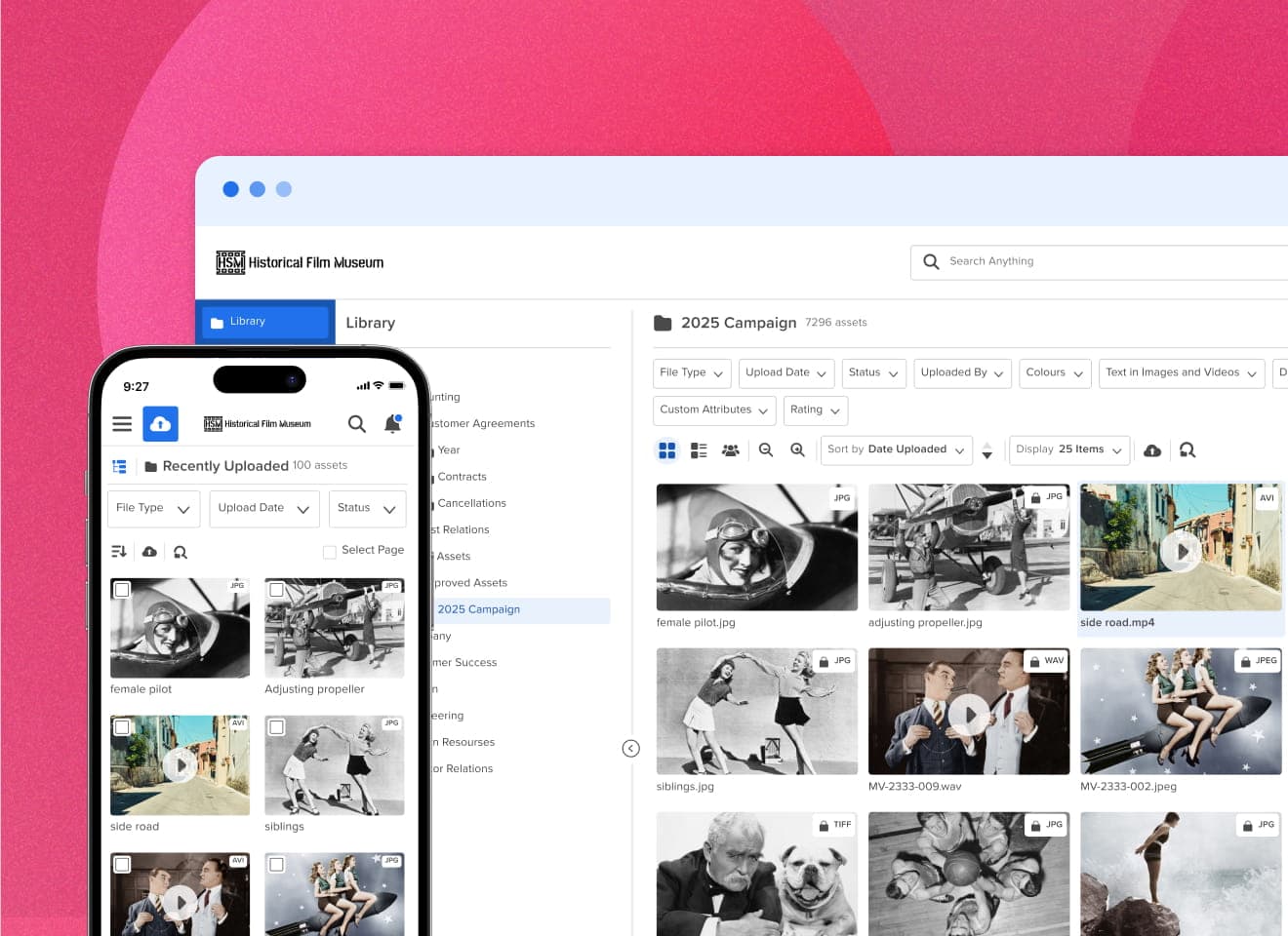 MediaValet mobile and desktop