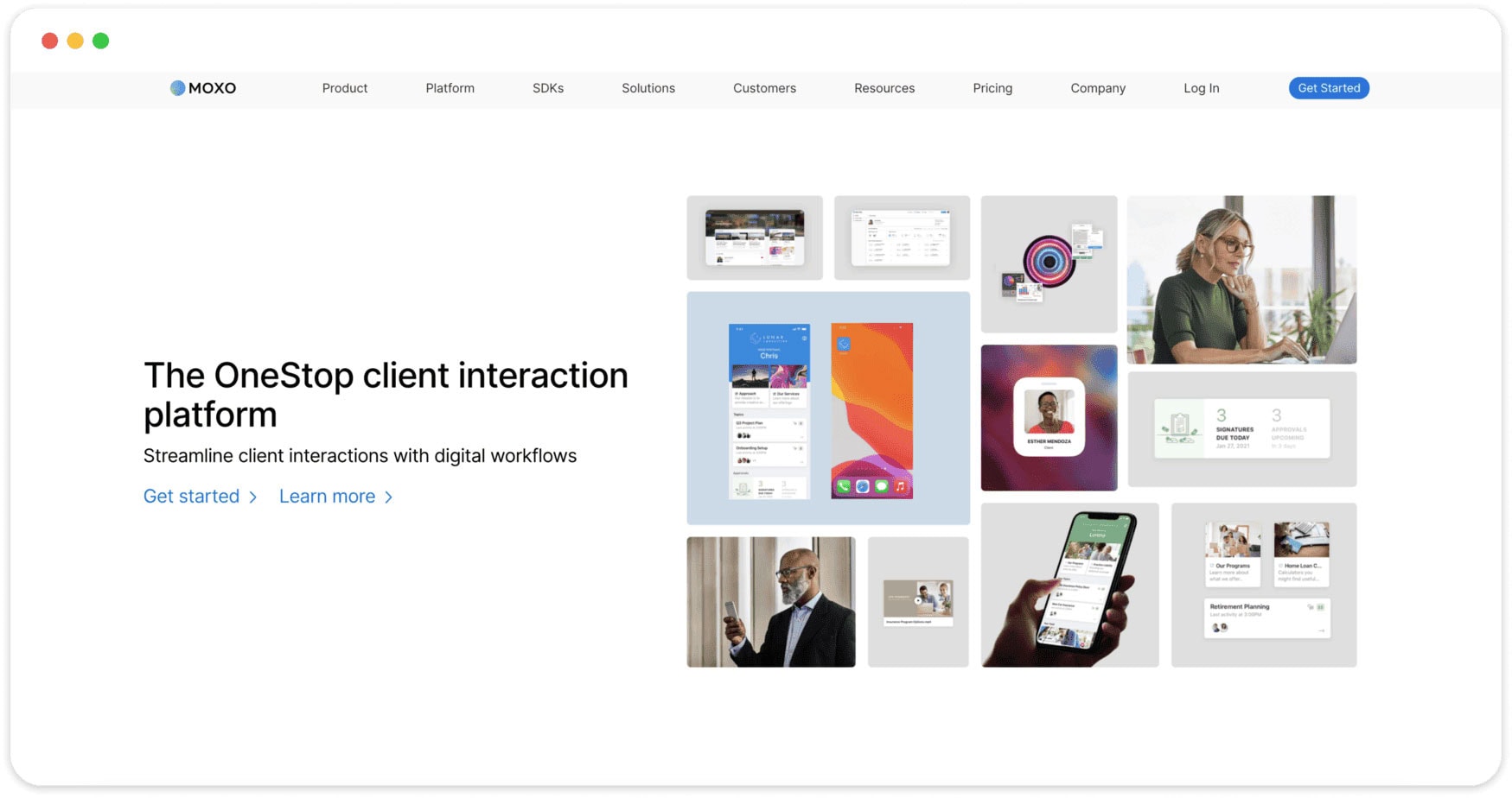 Moxo OneStop client interaction platform