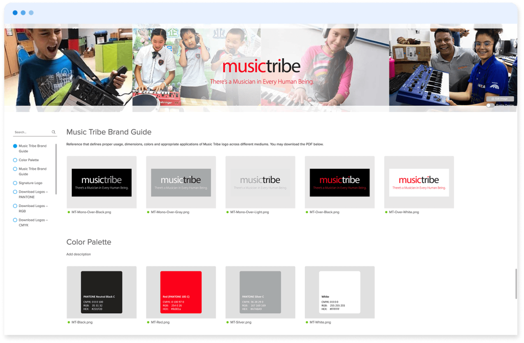 Music Tribe Portals