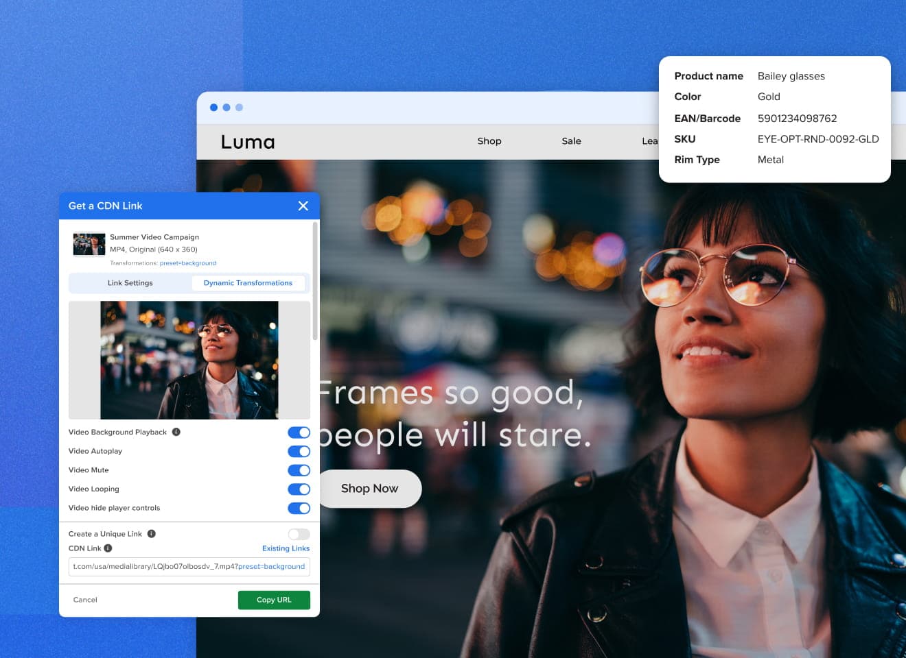 DAM for Retail CDN Linking Feature