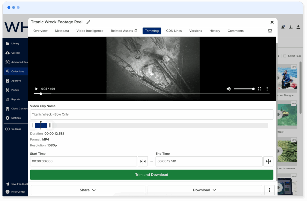 WHOI MediaValet Video Cropping