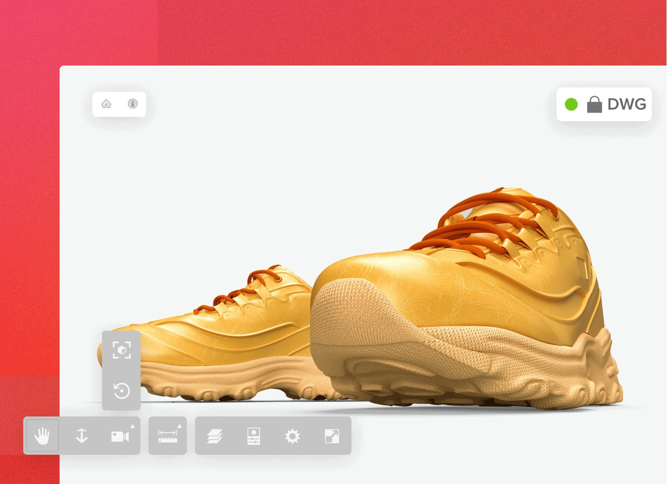 Screenshot of sneakers DWG file