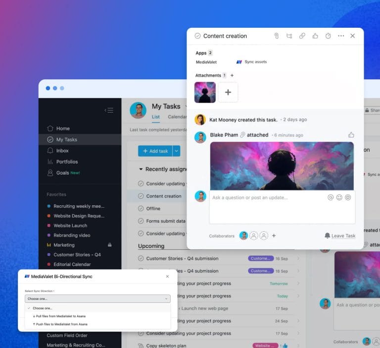 Blog MediaValet Asana Integration Hero