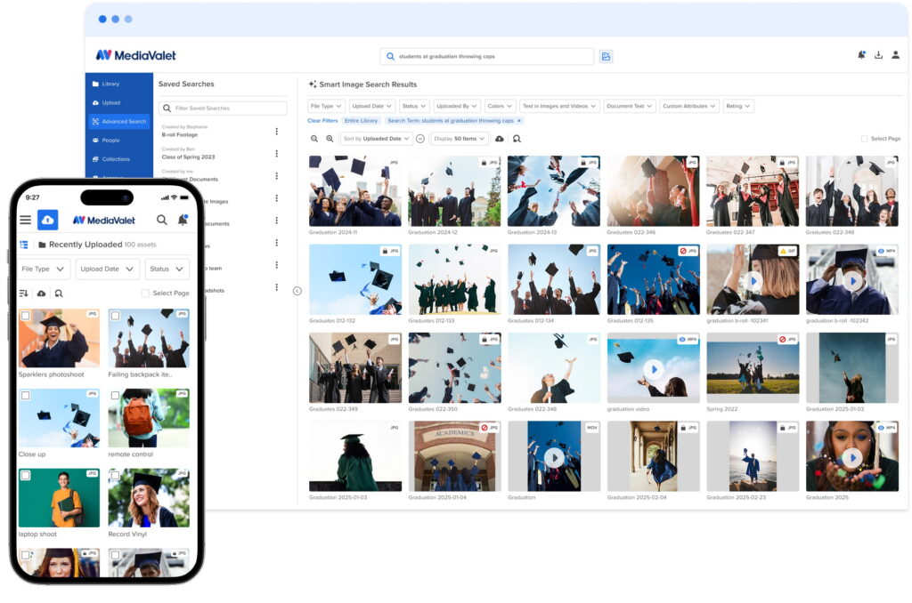 Hill University DAM for mobile screenshots