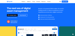 Bynder website homepage